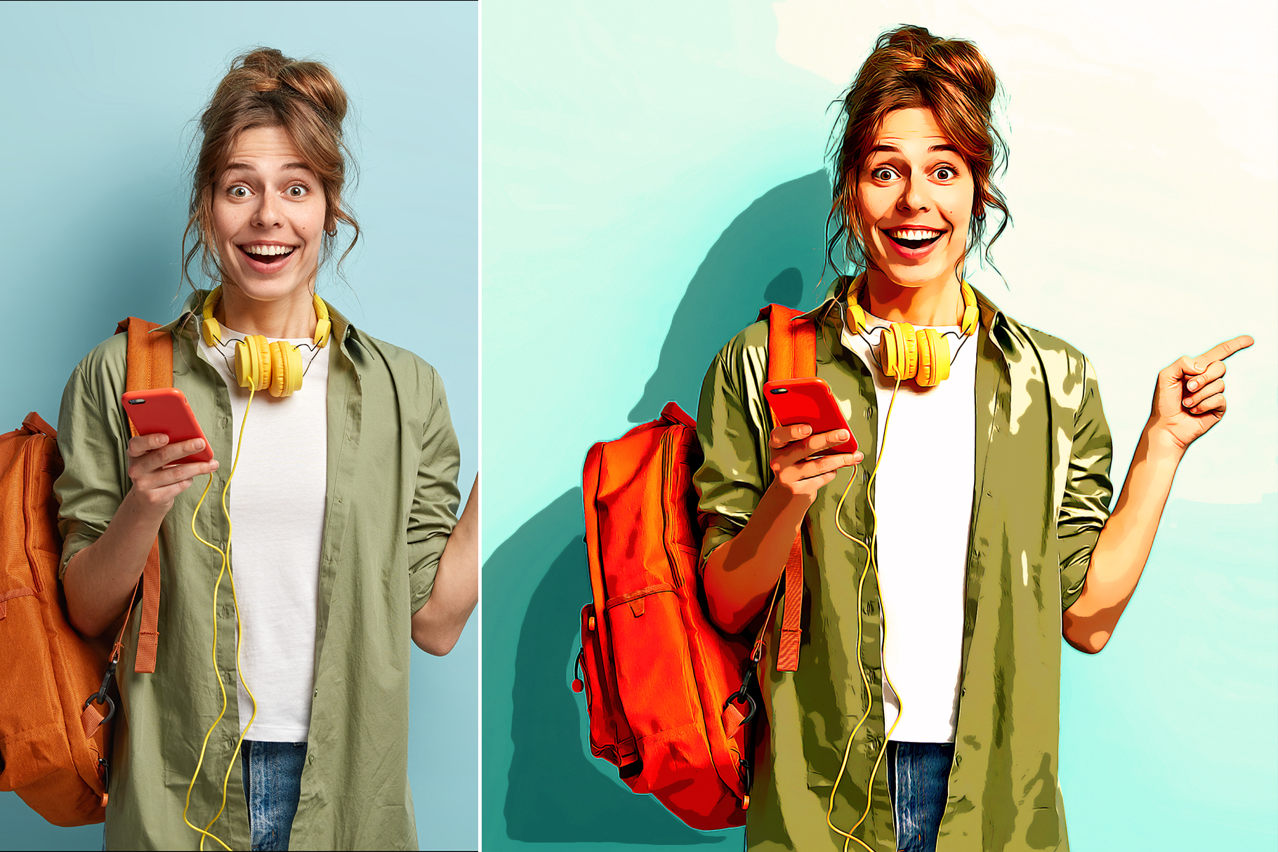 Image to Cartoon Converter Action, Addons GraphicRiver